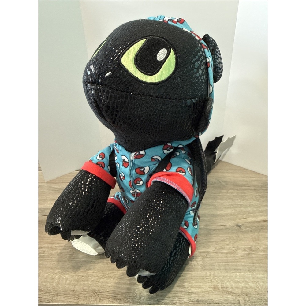 Build A Bear TOOTHLESS How to Train Your Dragon w/Wings 14" 2022 Pokemon Outfit